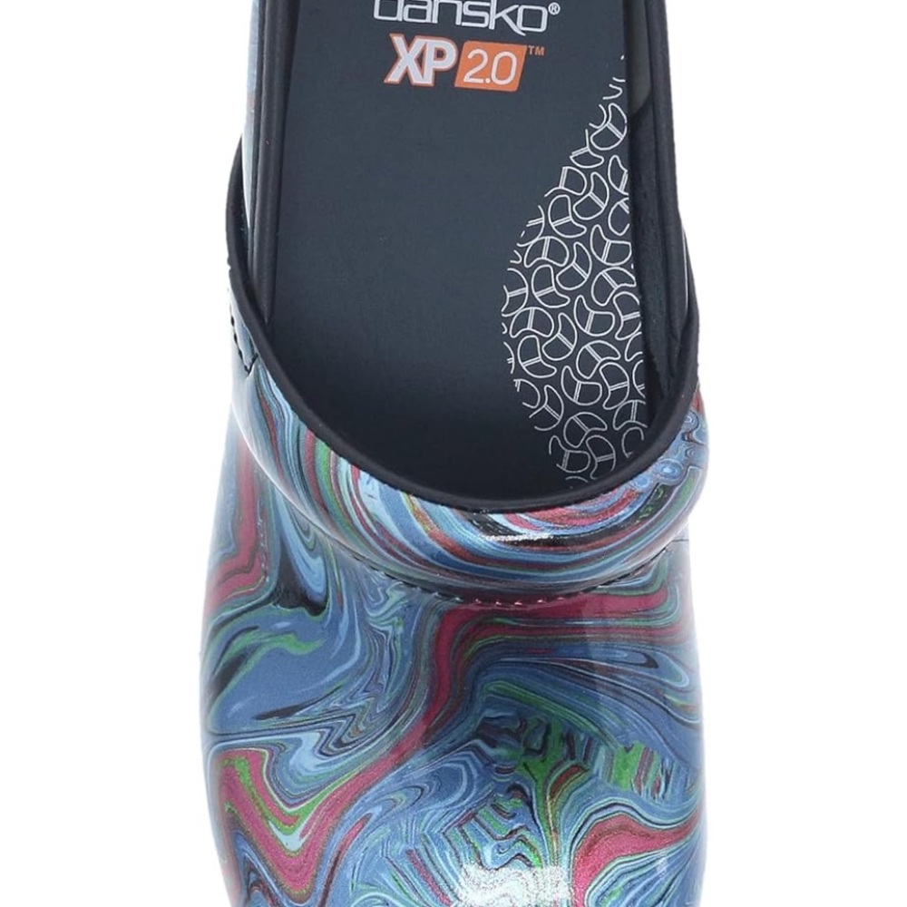 Dansko XP 2.0 swirls Patent Marble 40 9.5 - 10 Excellent